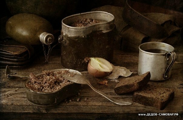 рецепт фронтовой гречневой каши с тушенкой на костре